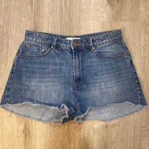 Mango MNG Denim blue Jean shorts size 6